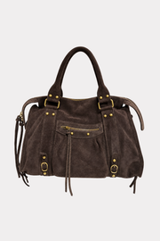 Icon bag suede - donkerbruin (pre-order)