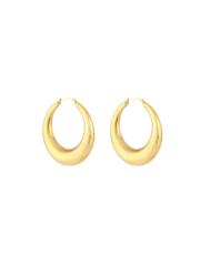 Basic oval hoops - gold