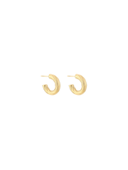 Mini Swirl Hoops - Gold