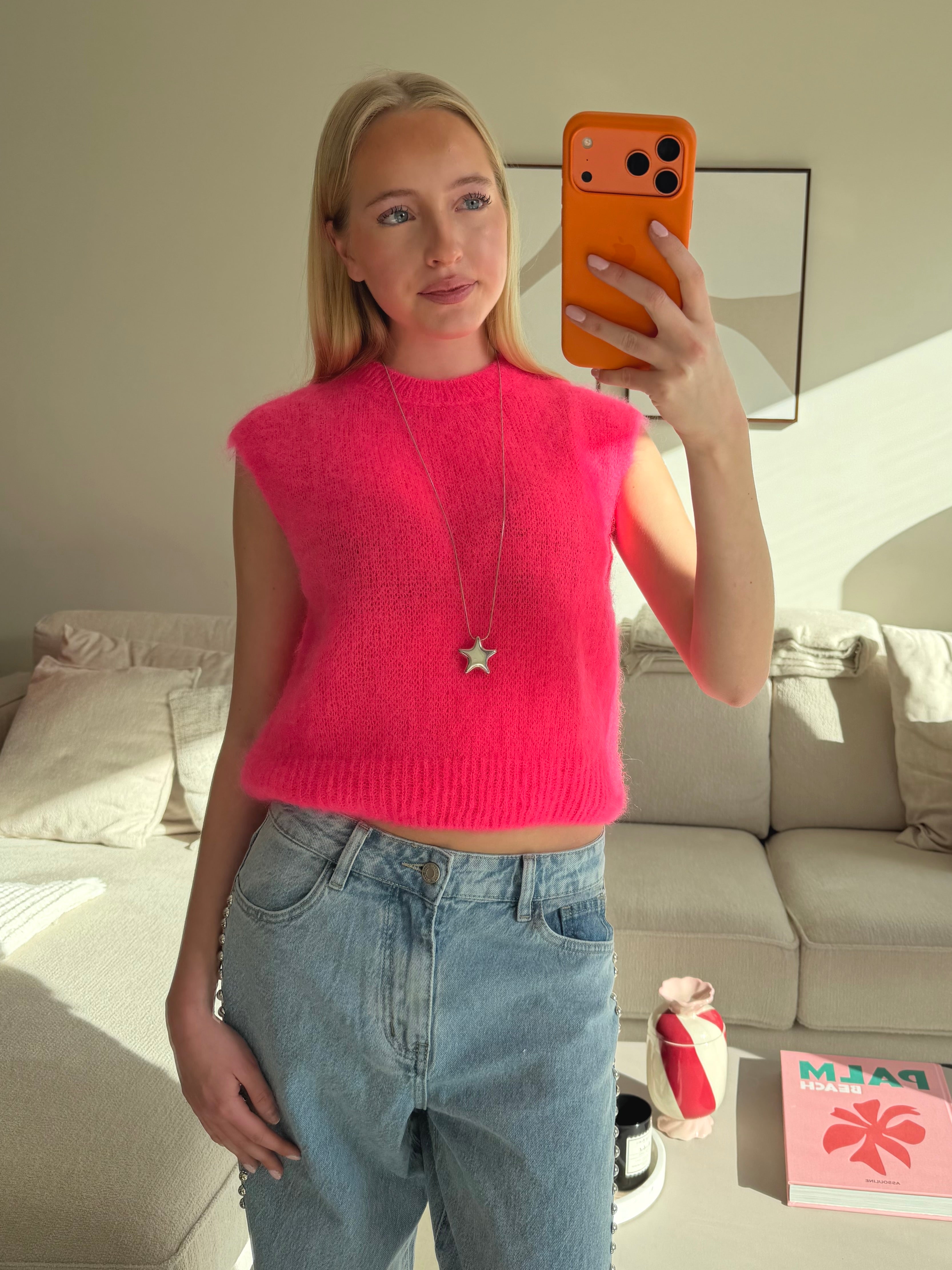 Soft classic knit  - coral