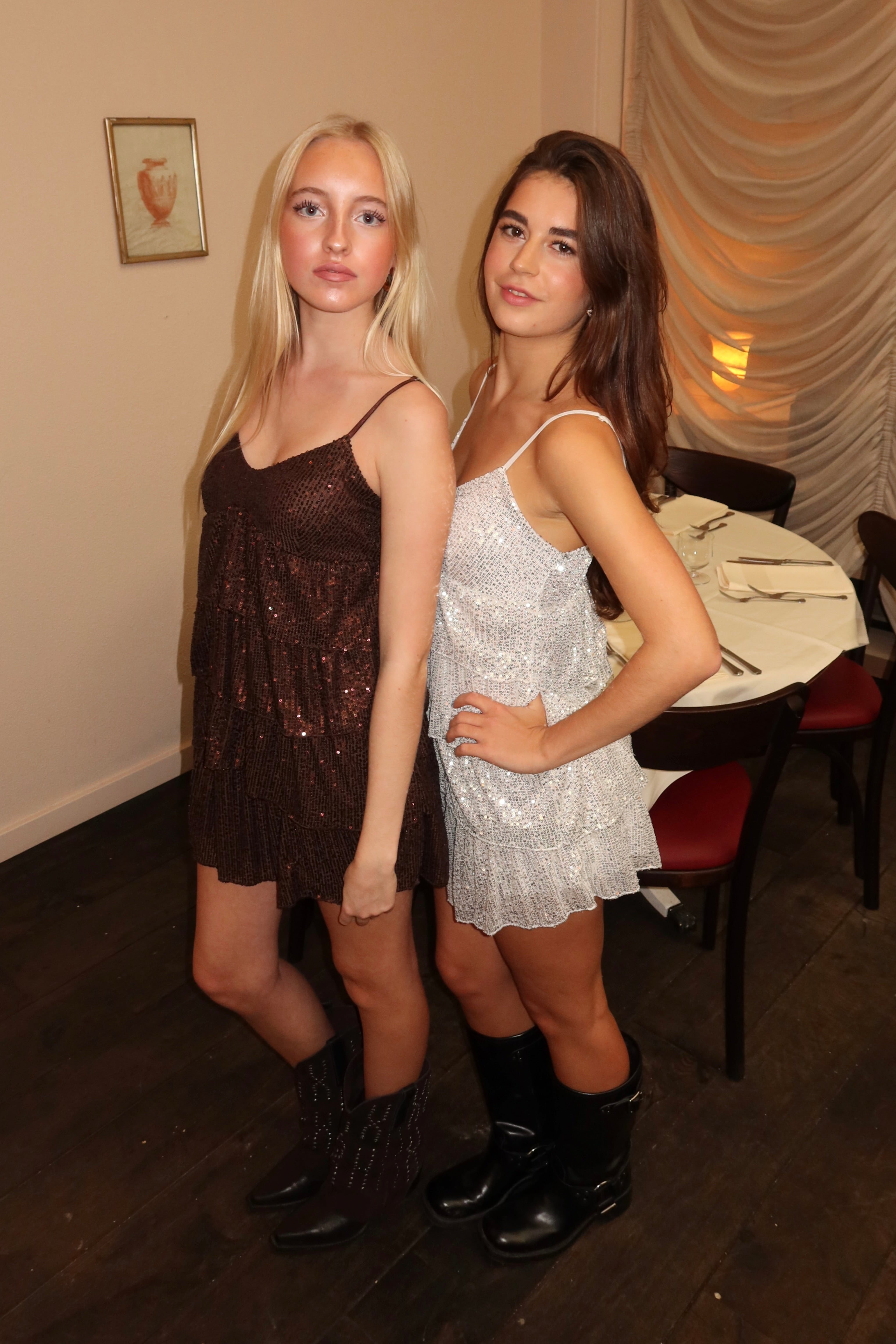 Champagne-sparkle-dress-brown-fashiontiger-1