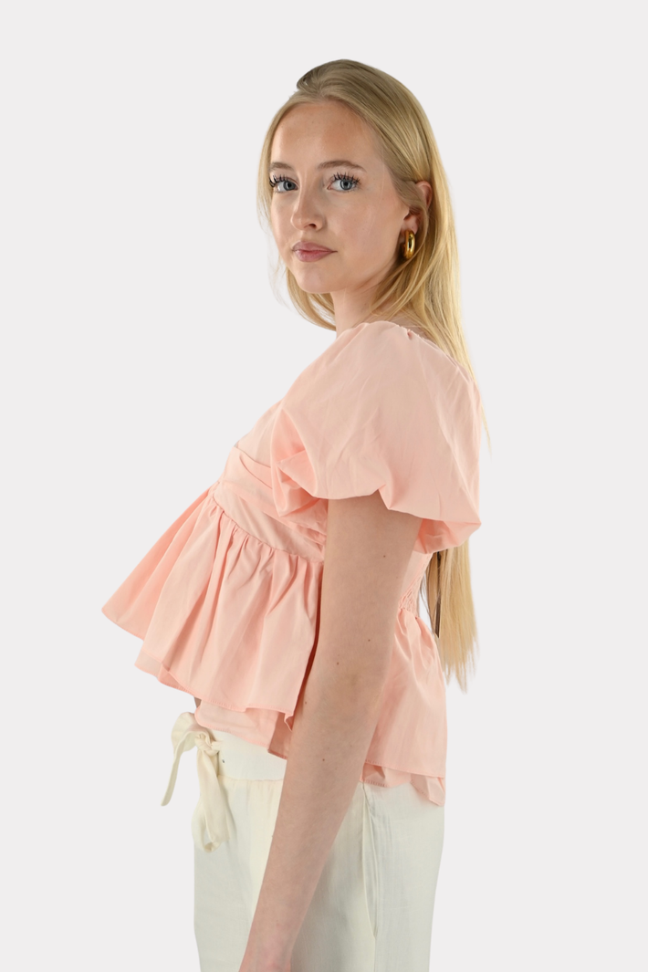 Blush-Bluse - hellrosa