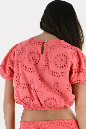 Valencia top - corail
