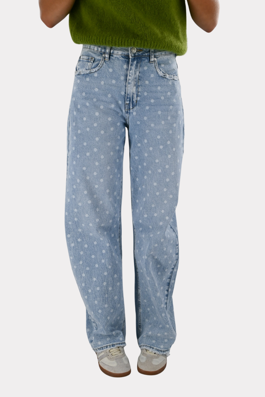 Dottie jeans - blauw
