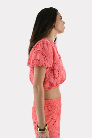 Valencia top - corail