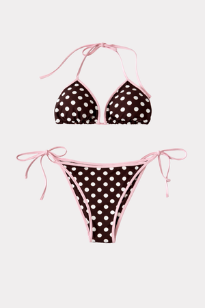 Dotje Bikini - Rosa/Braun