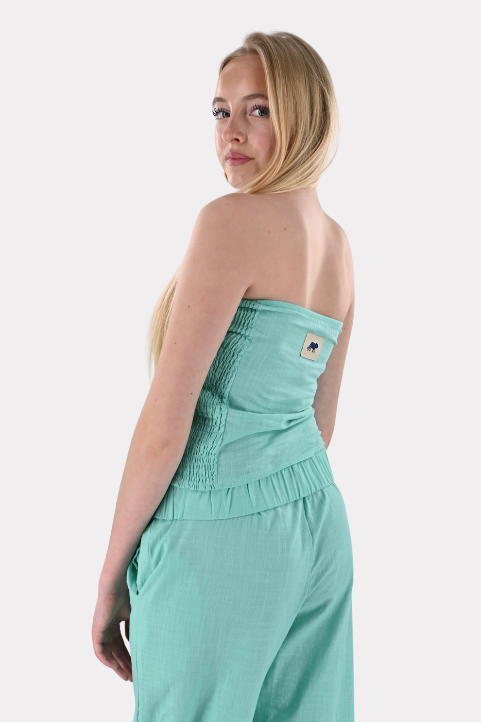 Tiger Tube-Top - Aqua