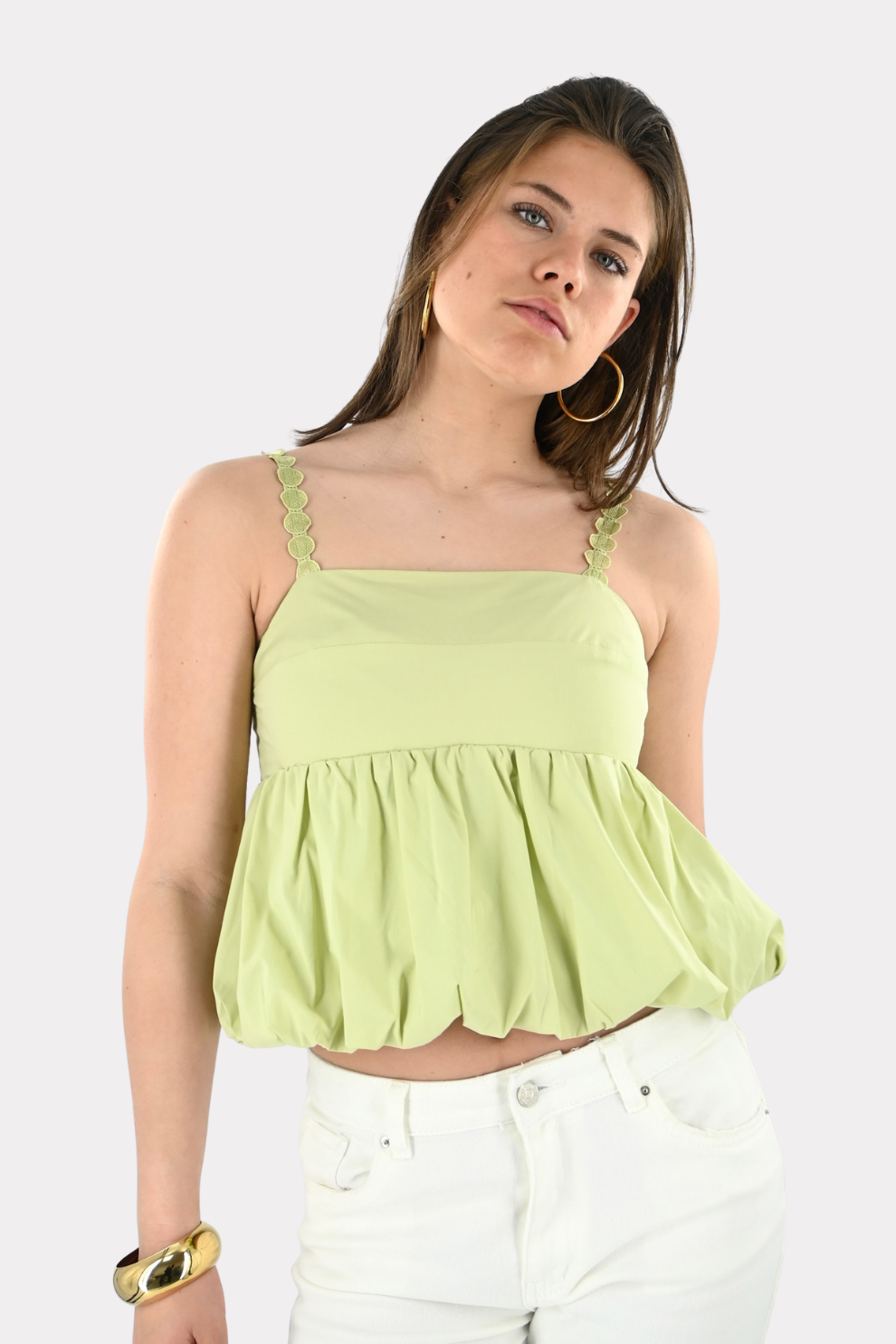 [photo_size]Roos is 1.70m lang en draagt maat S/M.