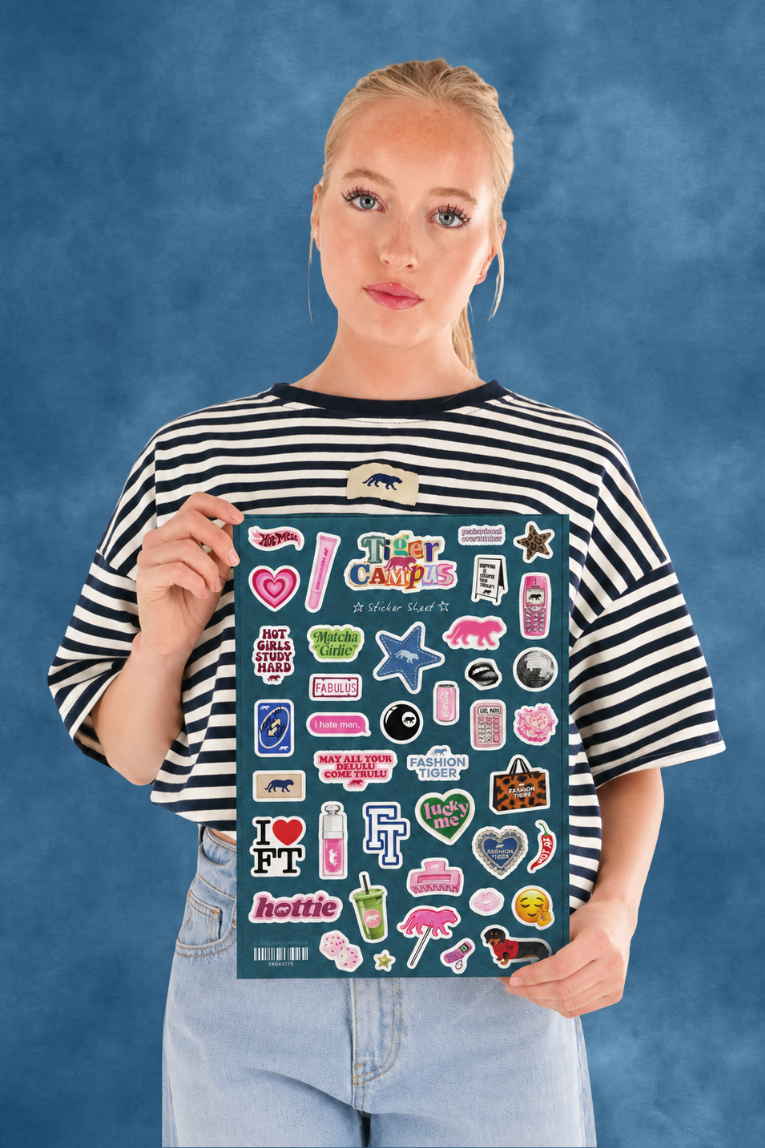 Stickervel 'Tiger Campus'