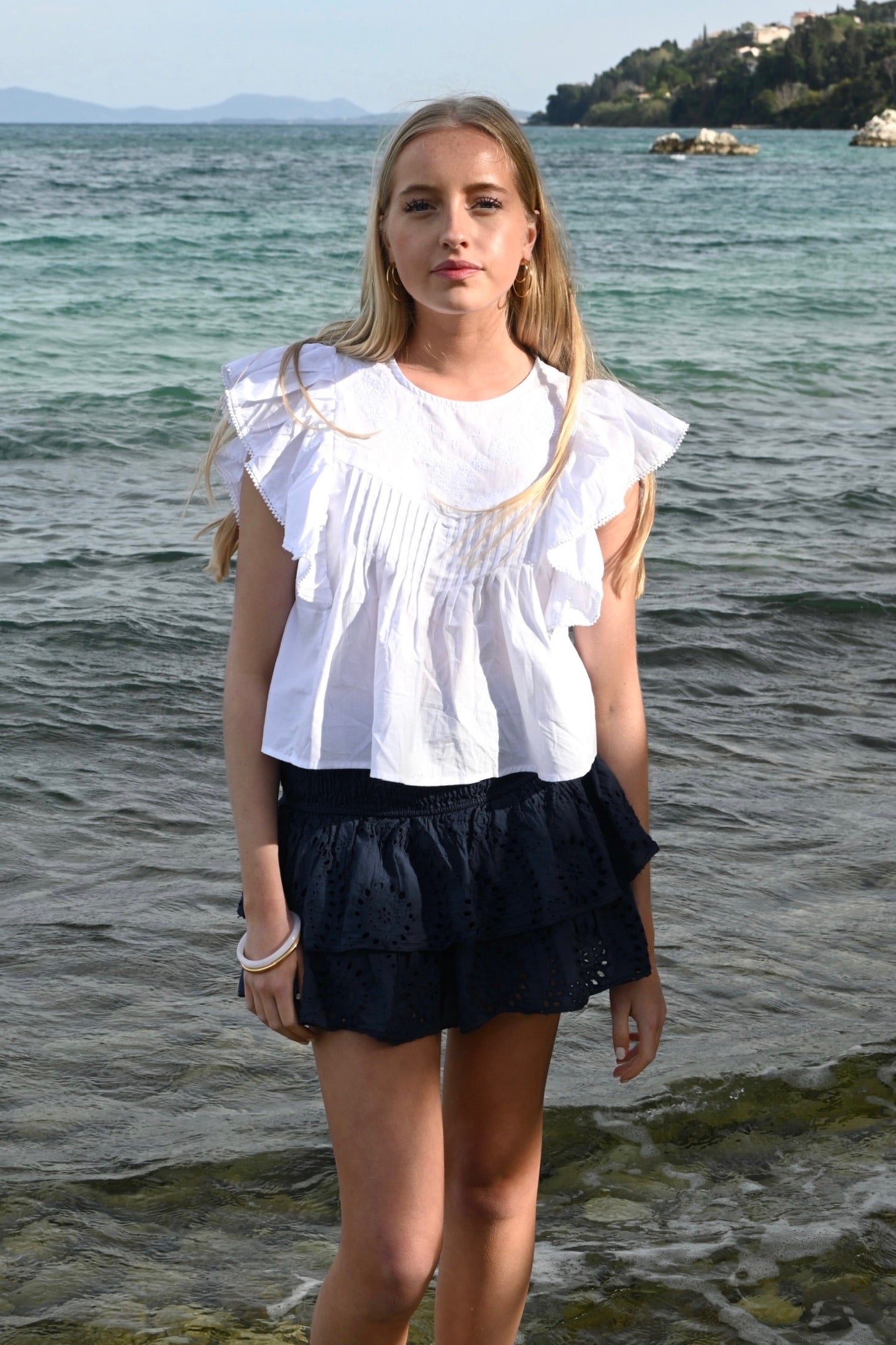 Tropical blouse - white