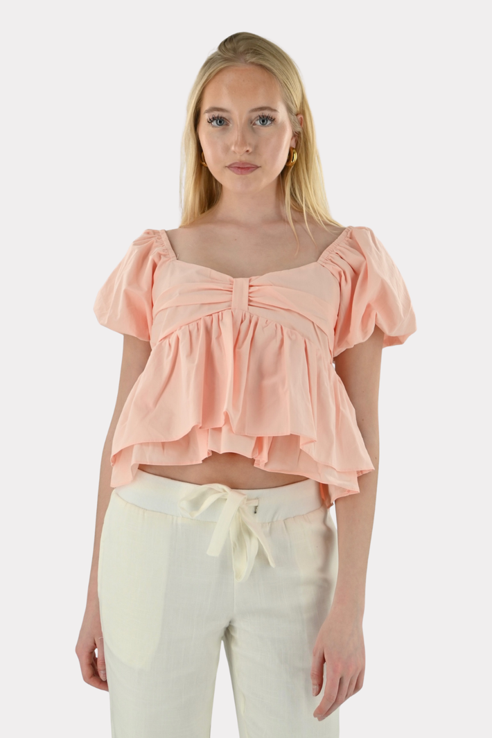 Blush-Bluse - hellrosa