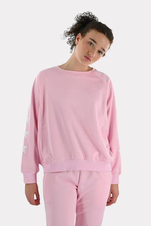 Sweat-shirt d'entraînement Tiger - rose bébé