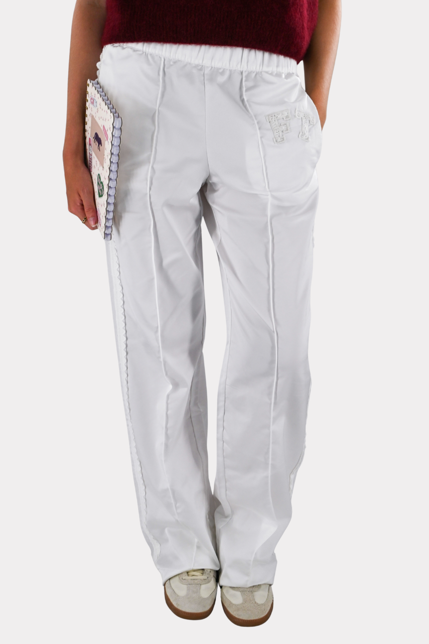 FT lace pants - wit