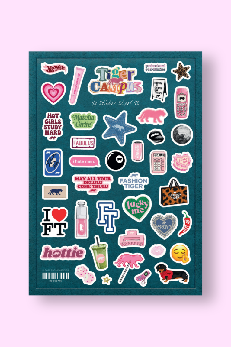 Stickervel 'Tiger Campus'