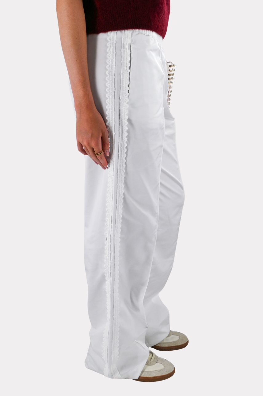 FT lace pants - wit