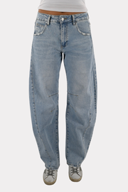 Line up Barrel-Jeans - blau