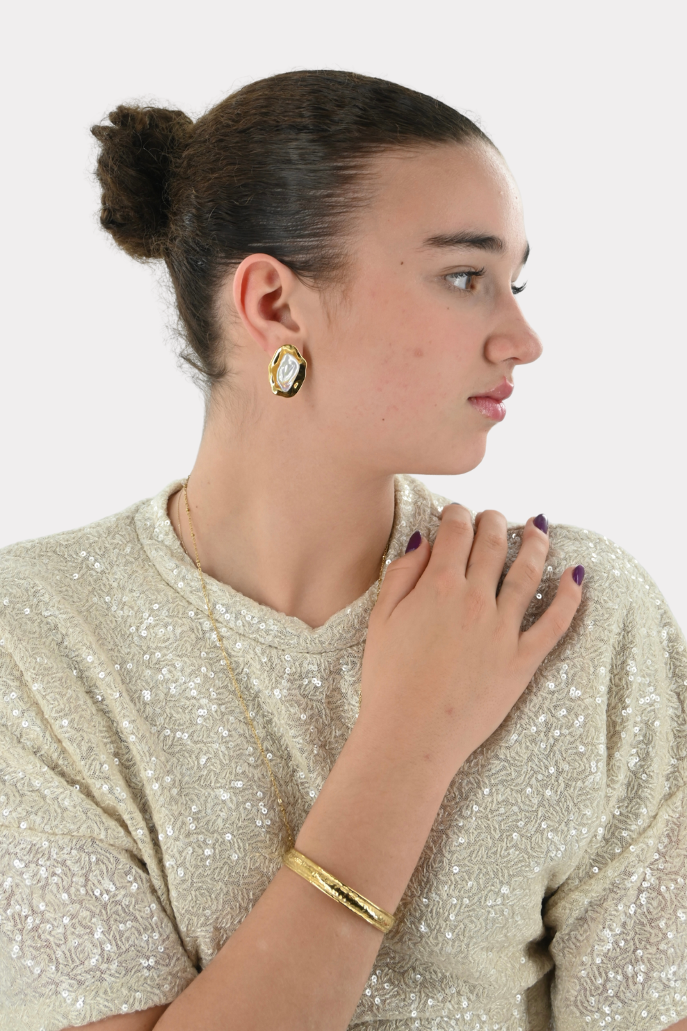 Golden mood bangle - goud