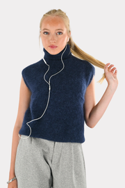Cozy high knit - navy (pre-order)