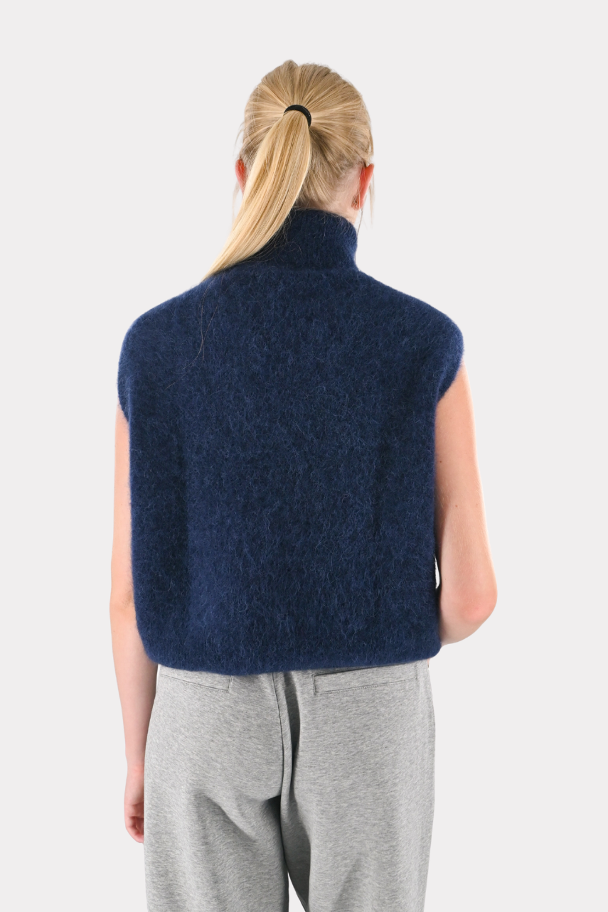 Cozy high knit - navy (pre-order)