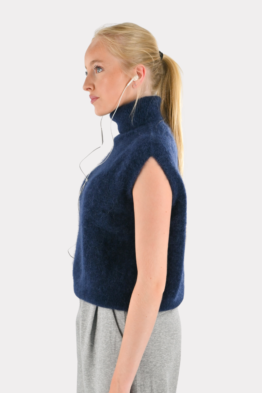 Cozy high knit - navy (pre-order)