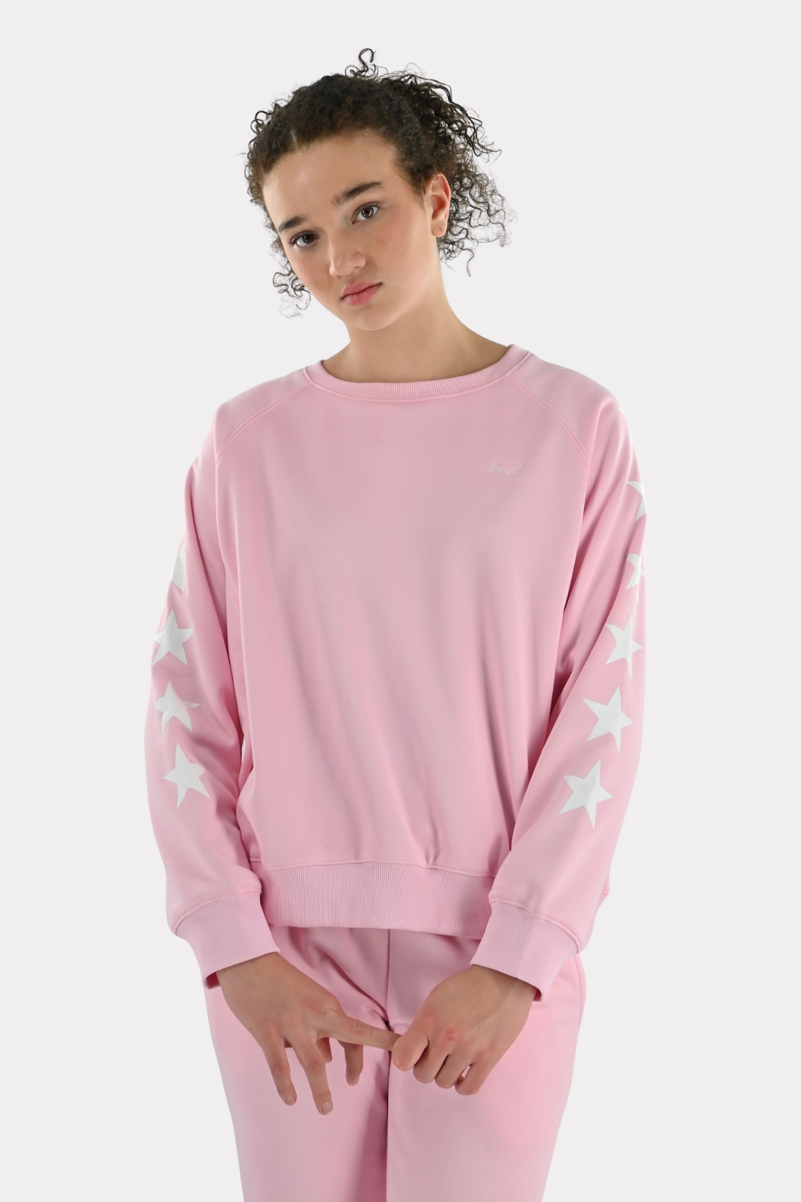 Training Tiger sweater - baby pink