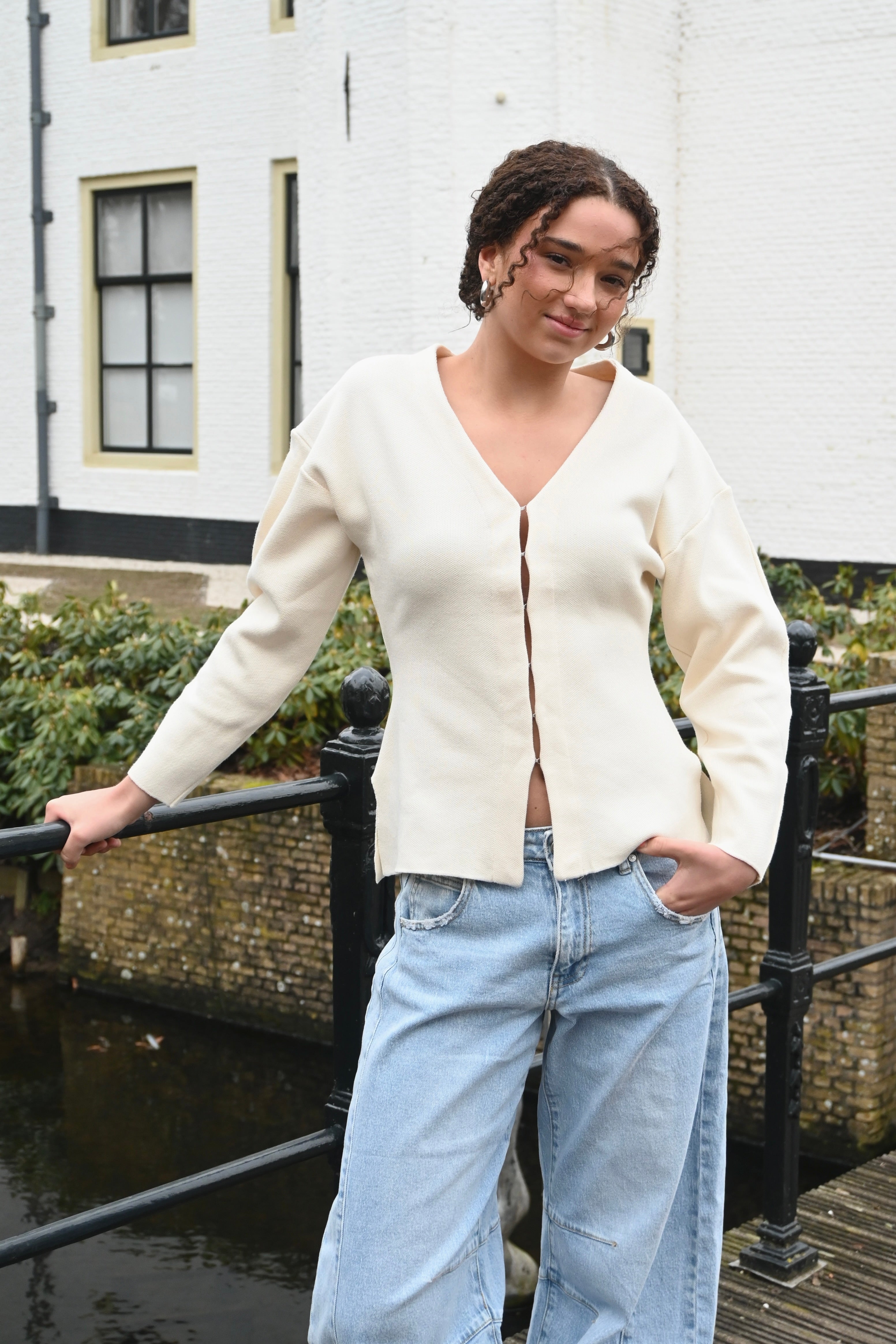 City cardigan - crème