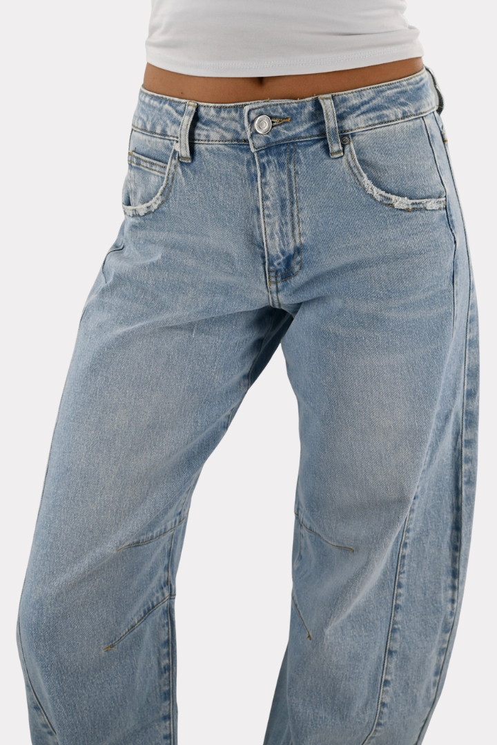 Line up Barrel-Jeans - blau