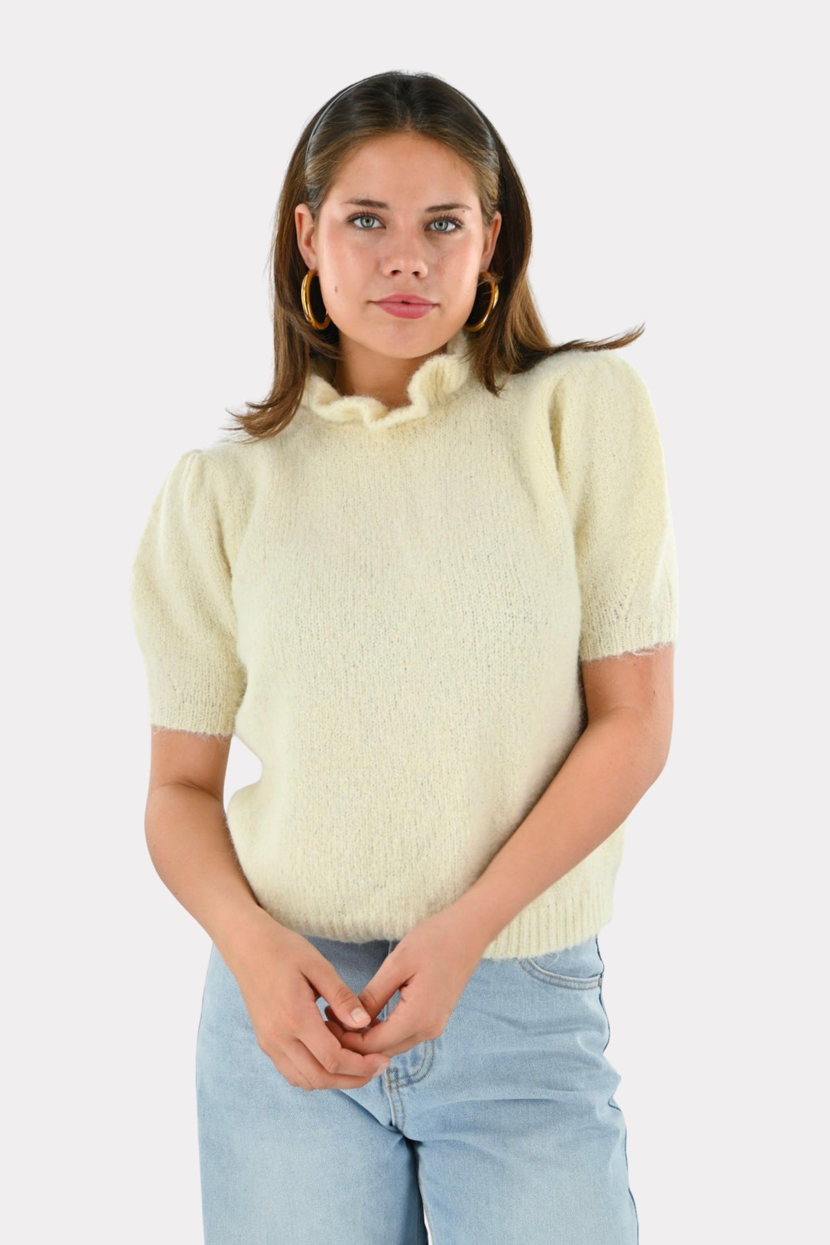 Fluffy mood top - crème