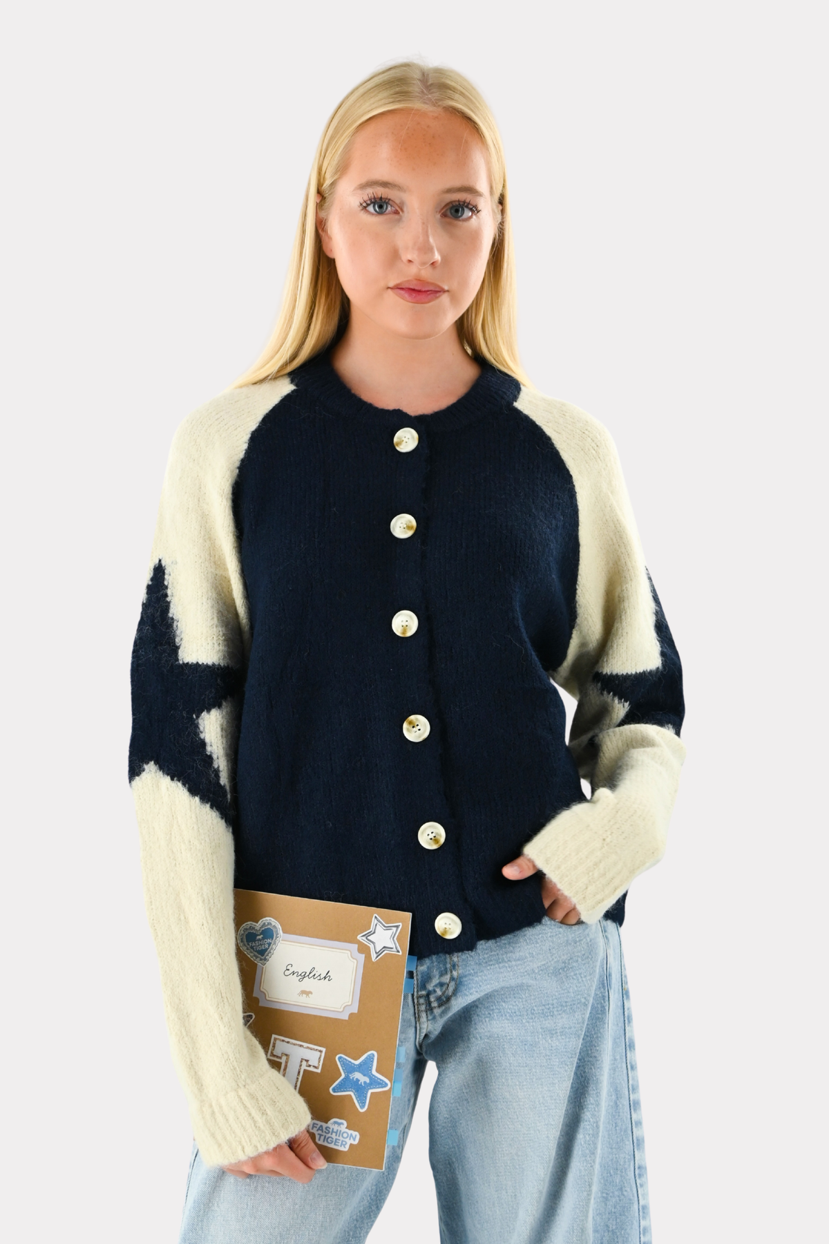 Hannah Sternen-Cardigan - Marineblau