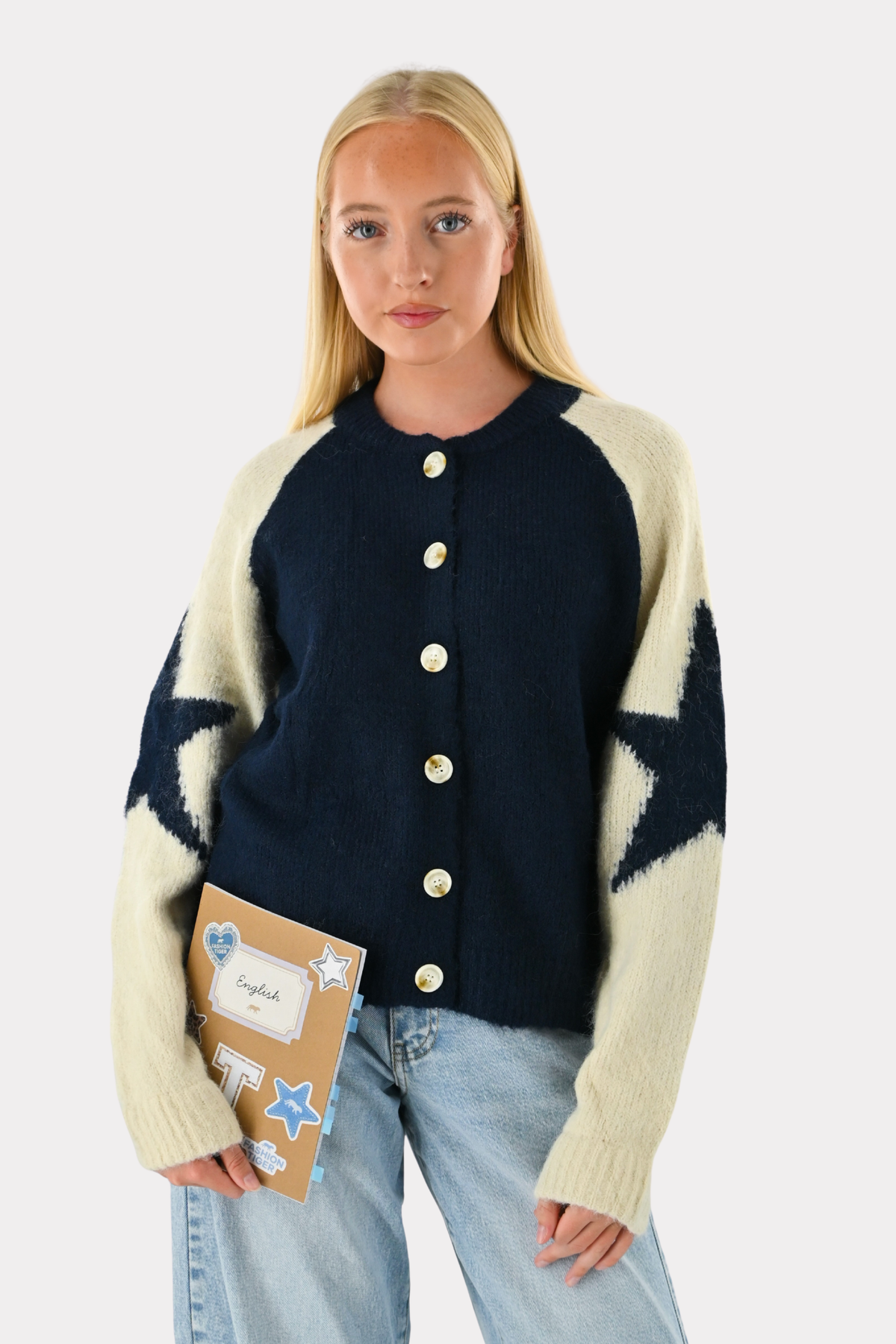 Hannah Sternen-Cardigan - Marineblau