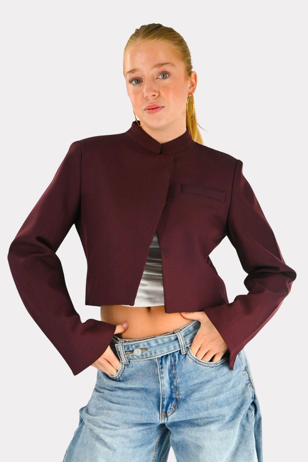 Split blazer - pruim