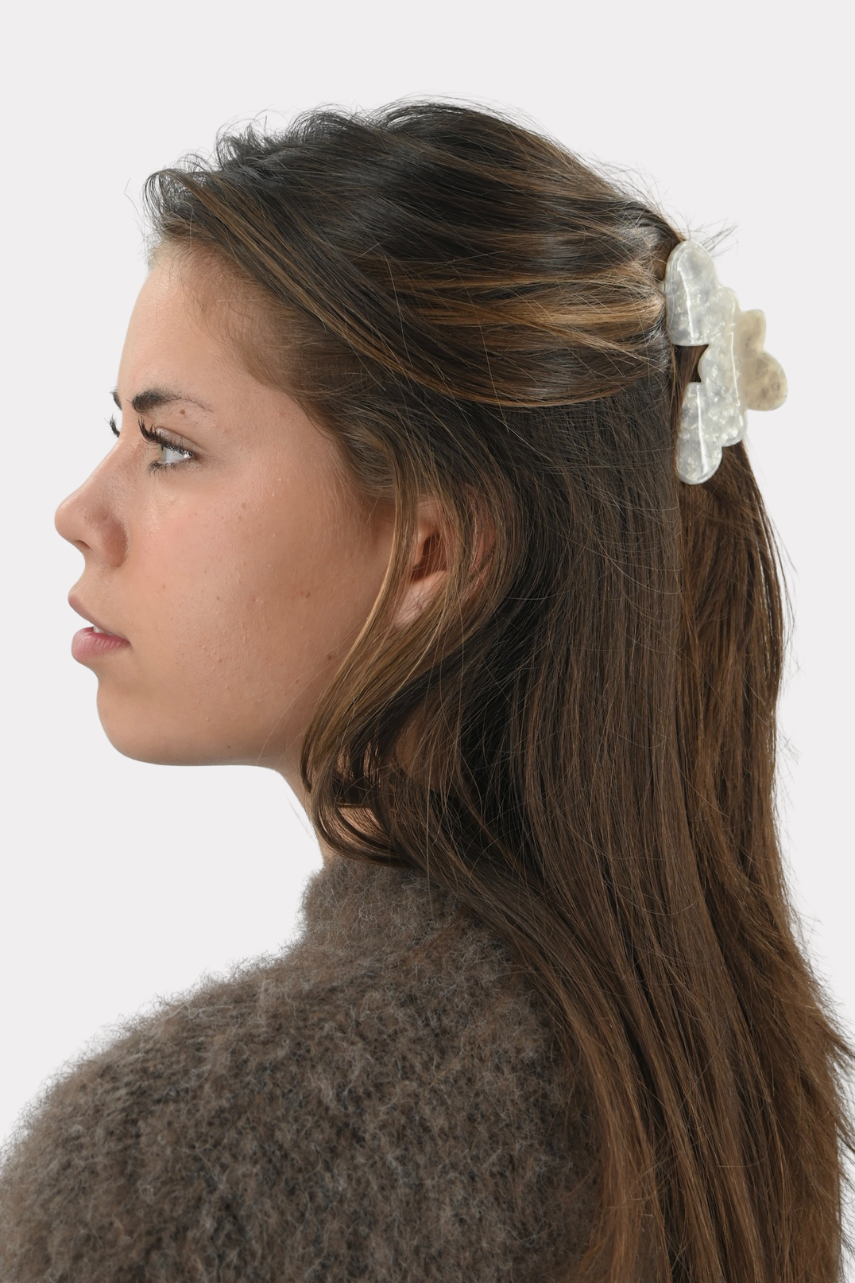Soft shine barrette cheveux - blanc