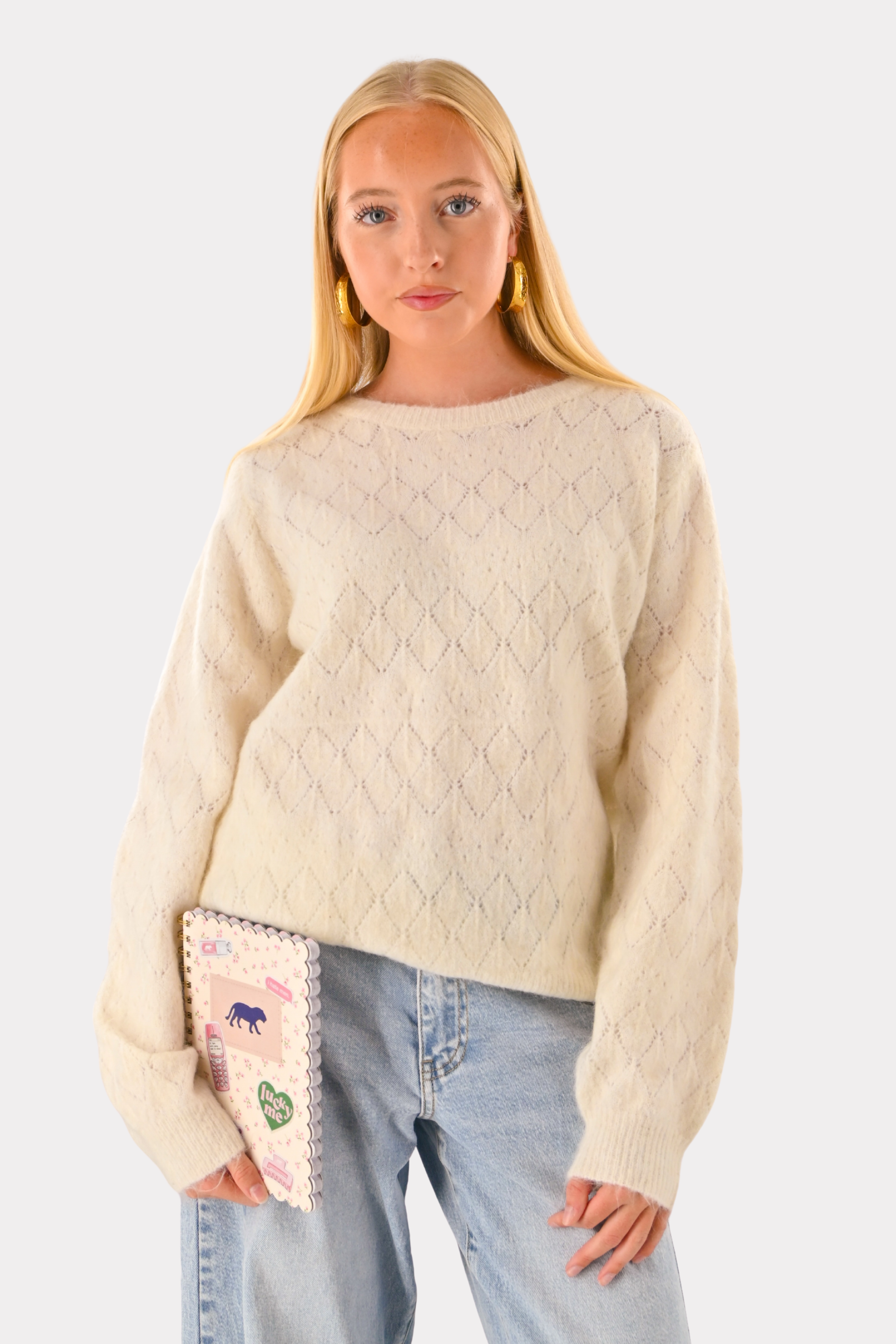 Belly knit - white
