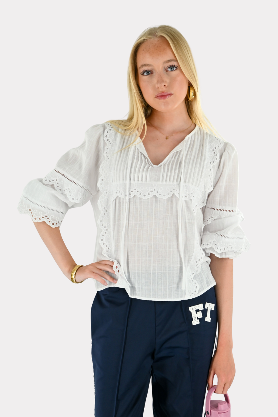 Anne blouse - blanc
