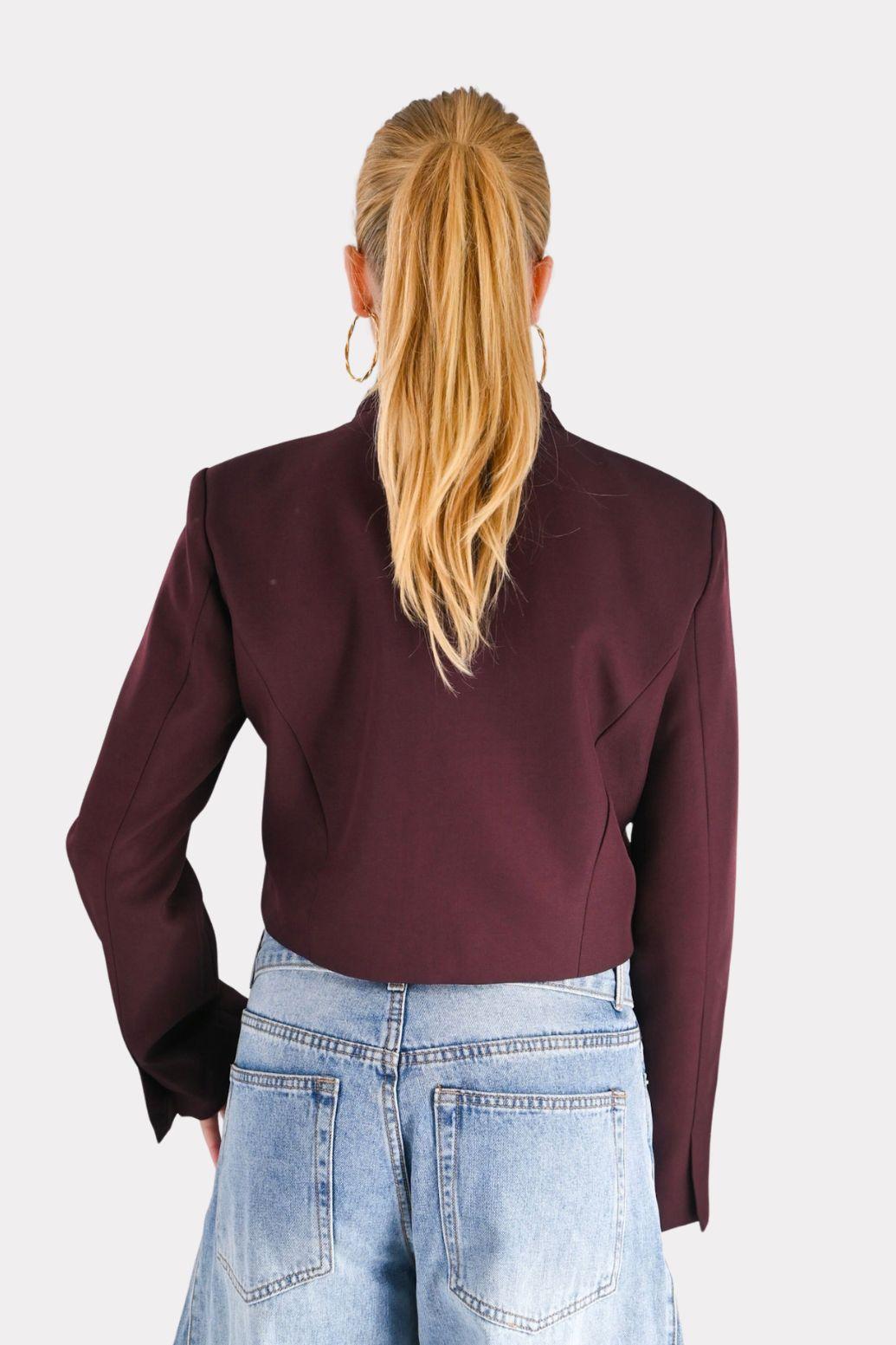 Split blazer - pruim