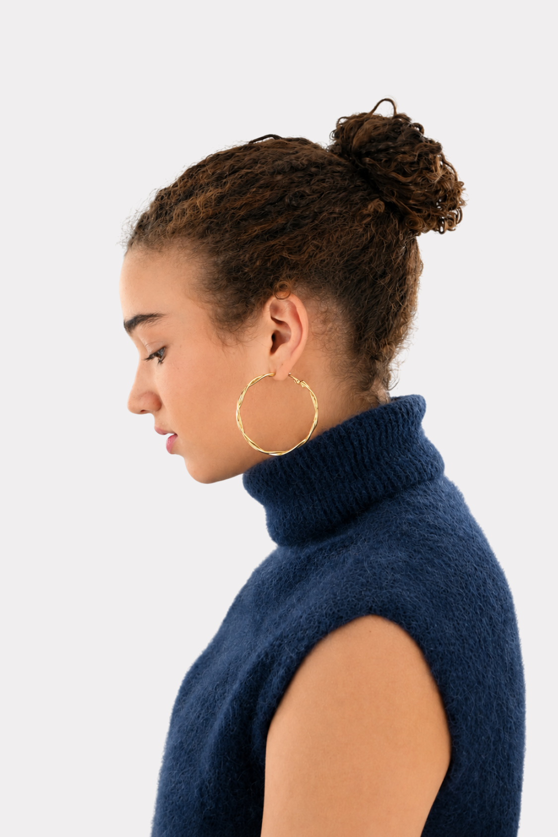 Twisted hoops - goud