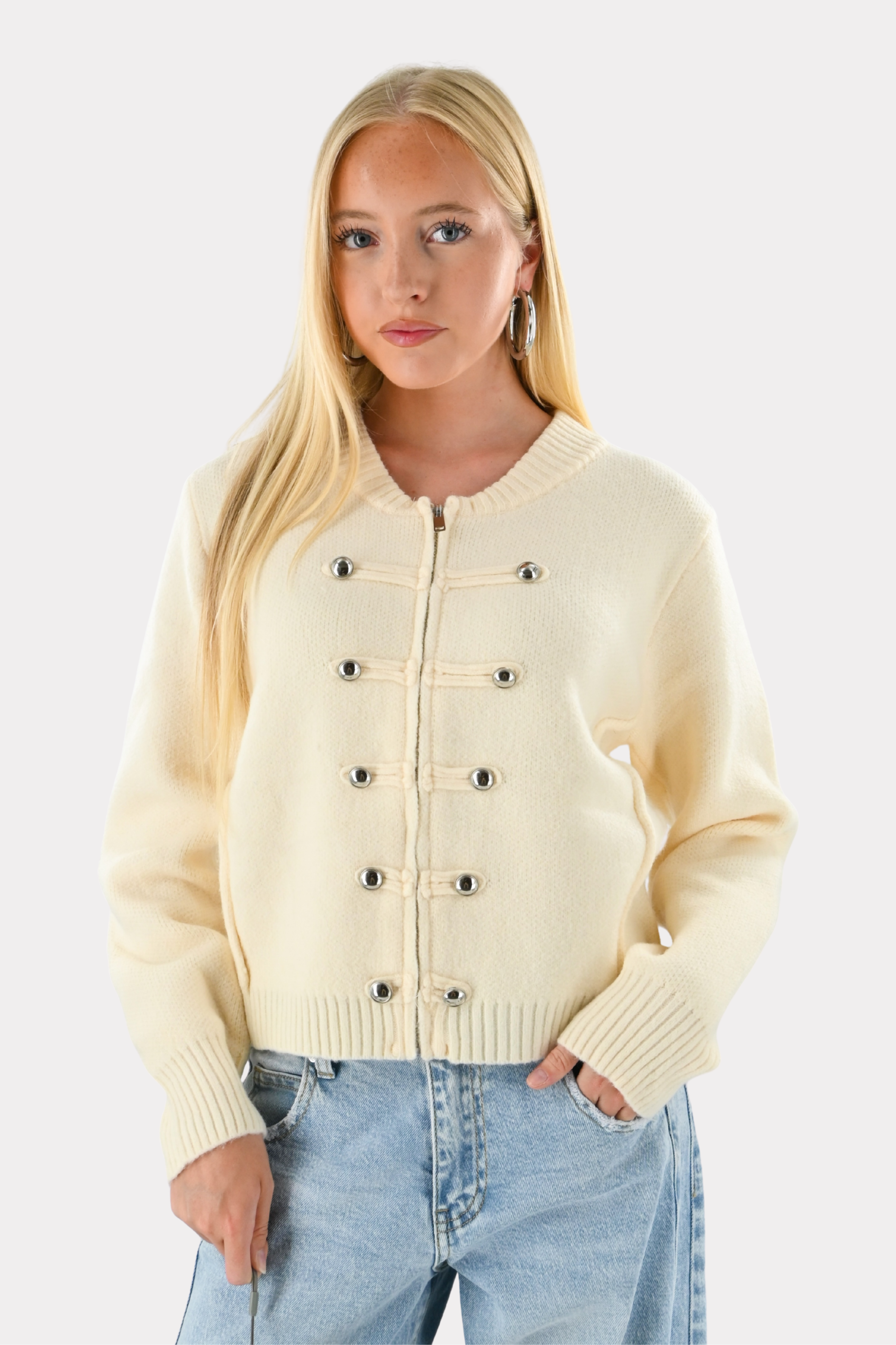 Tara captain zipper - beige