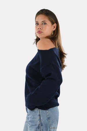Maille Wings - bleu marine