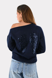 Wings knit - navy
