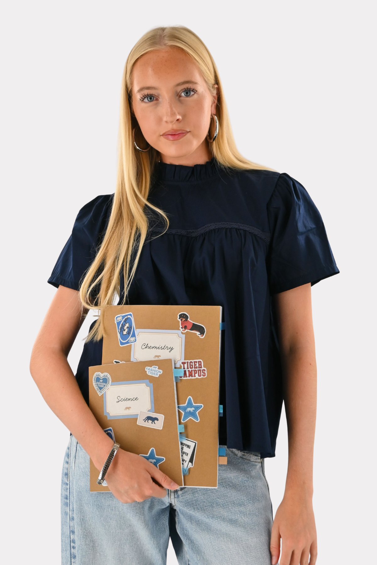 Serena-Bluse - Marineblau