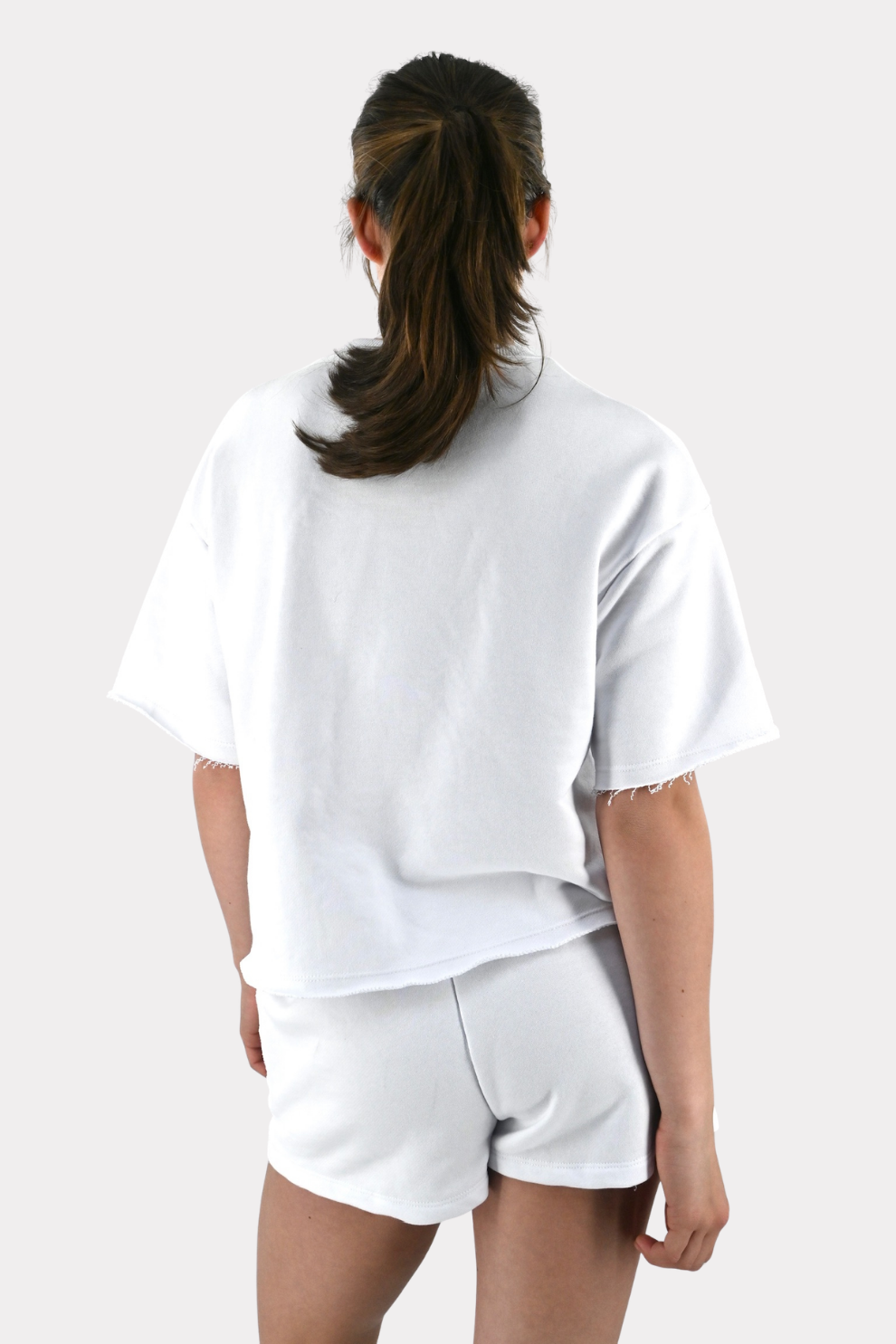 College-Shorts - Weiß