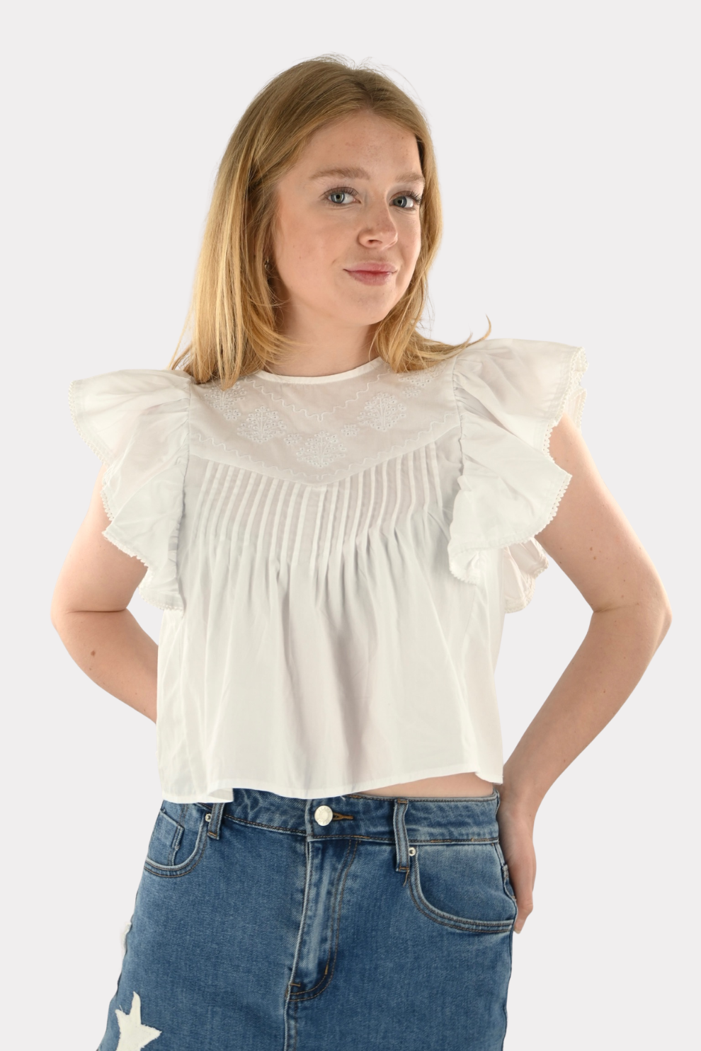 Tropical blouse - white