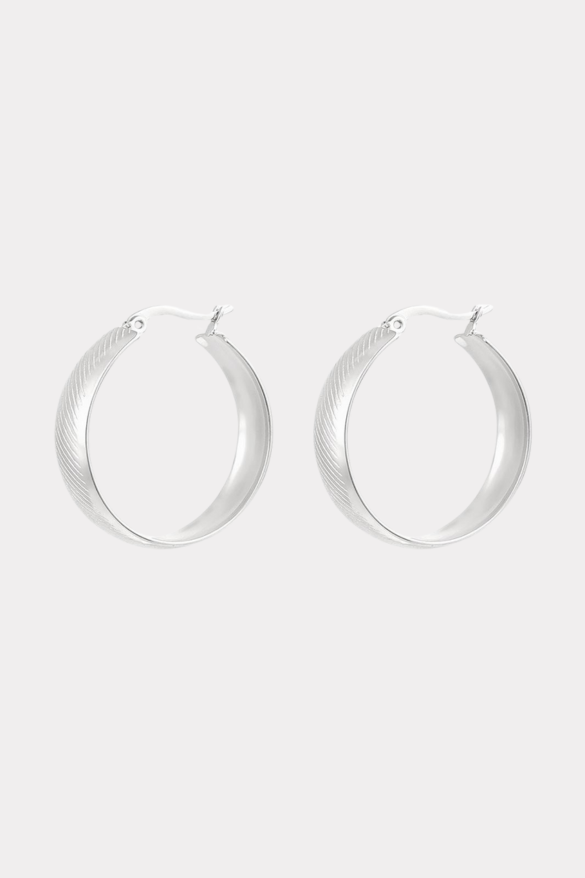 On my way earrings - zilver