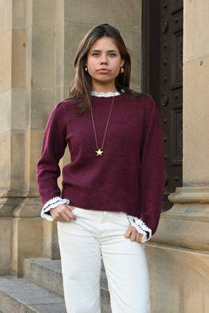 Joelle-knit-burgundy-Fashiontiger
