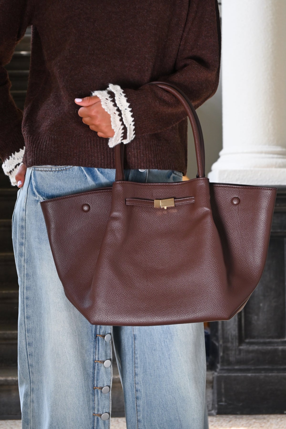 Sac essentiel - brun foncé