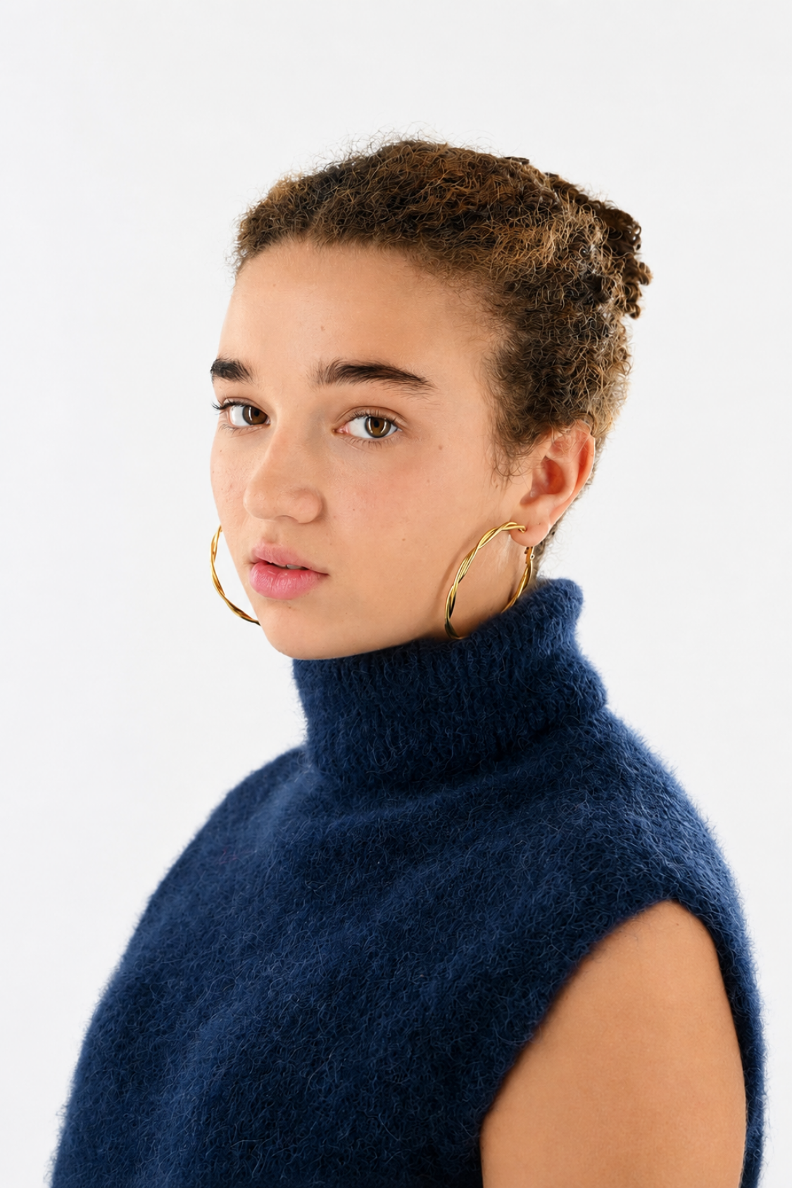 Twisted hoops - goud