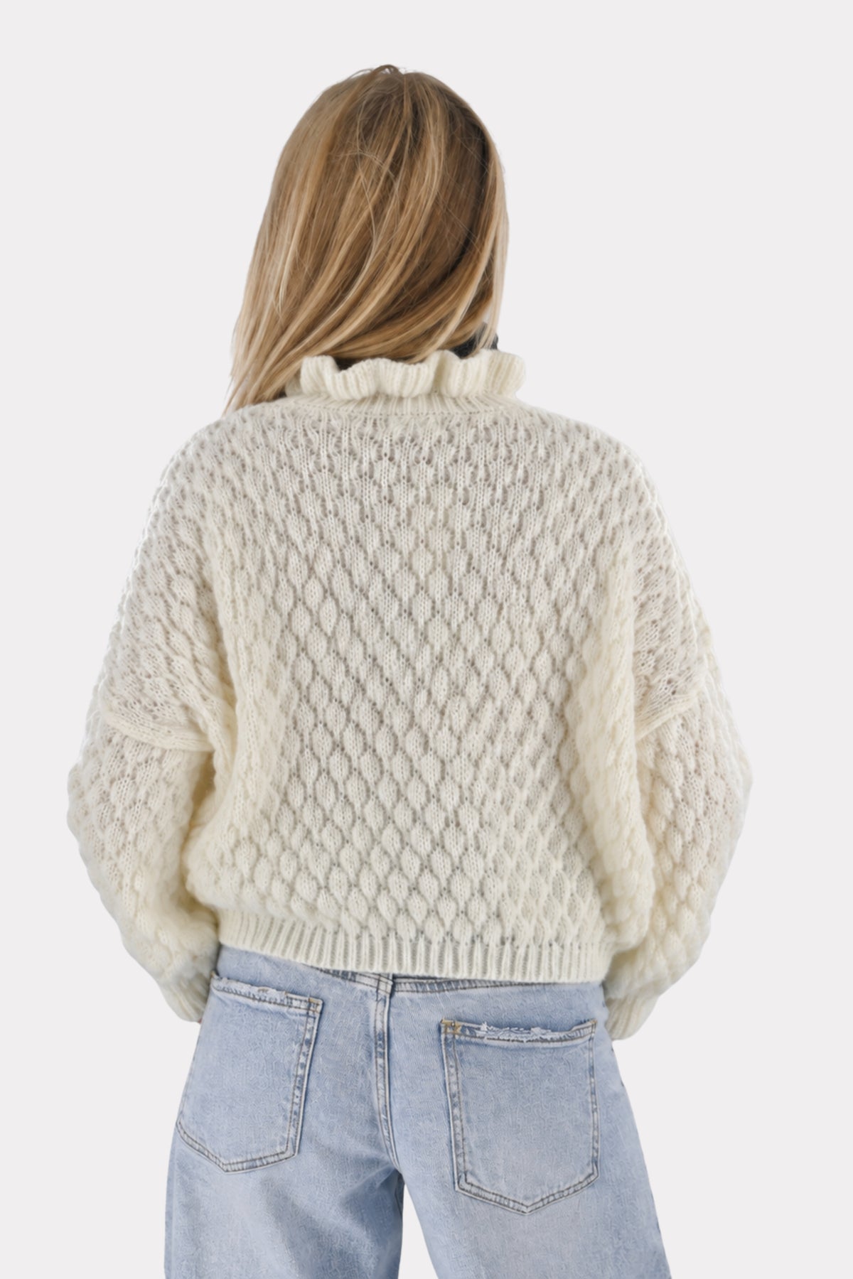 Cozy bubble knit - crème