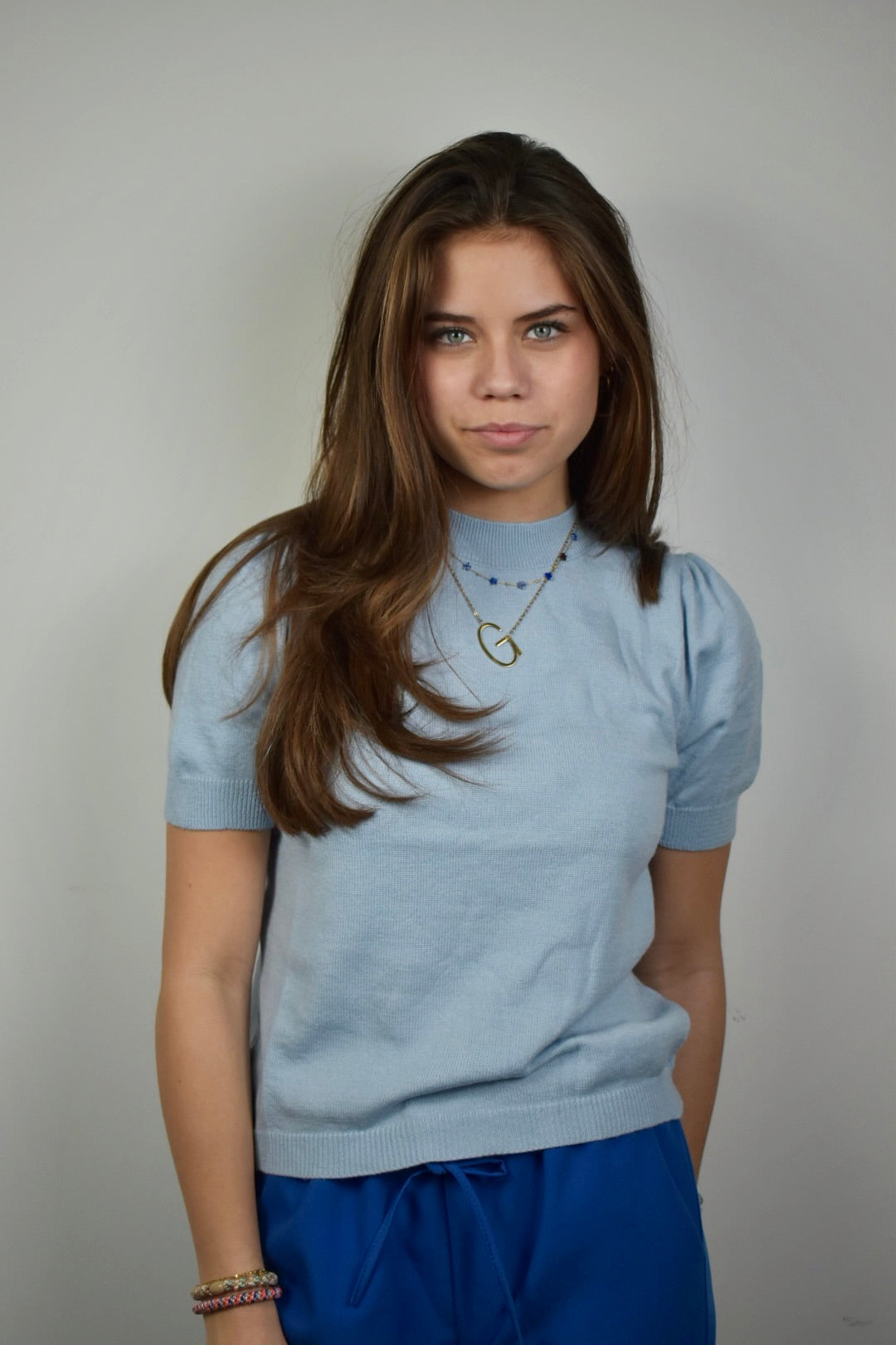 Stockholm top - light blue