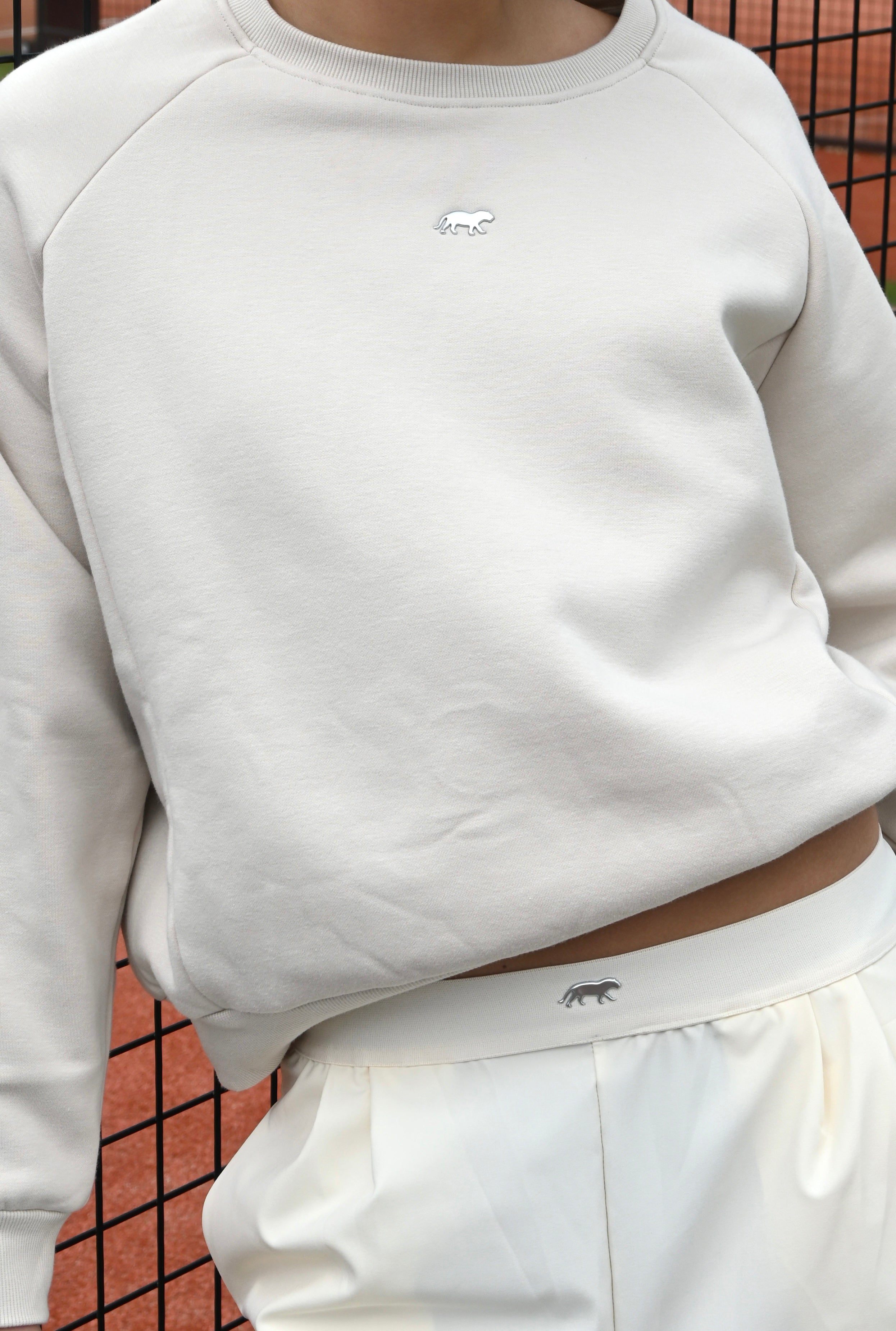 Tiger Crewneck - Creme