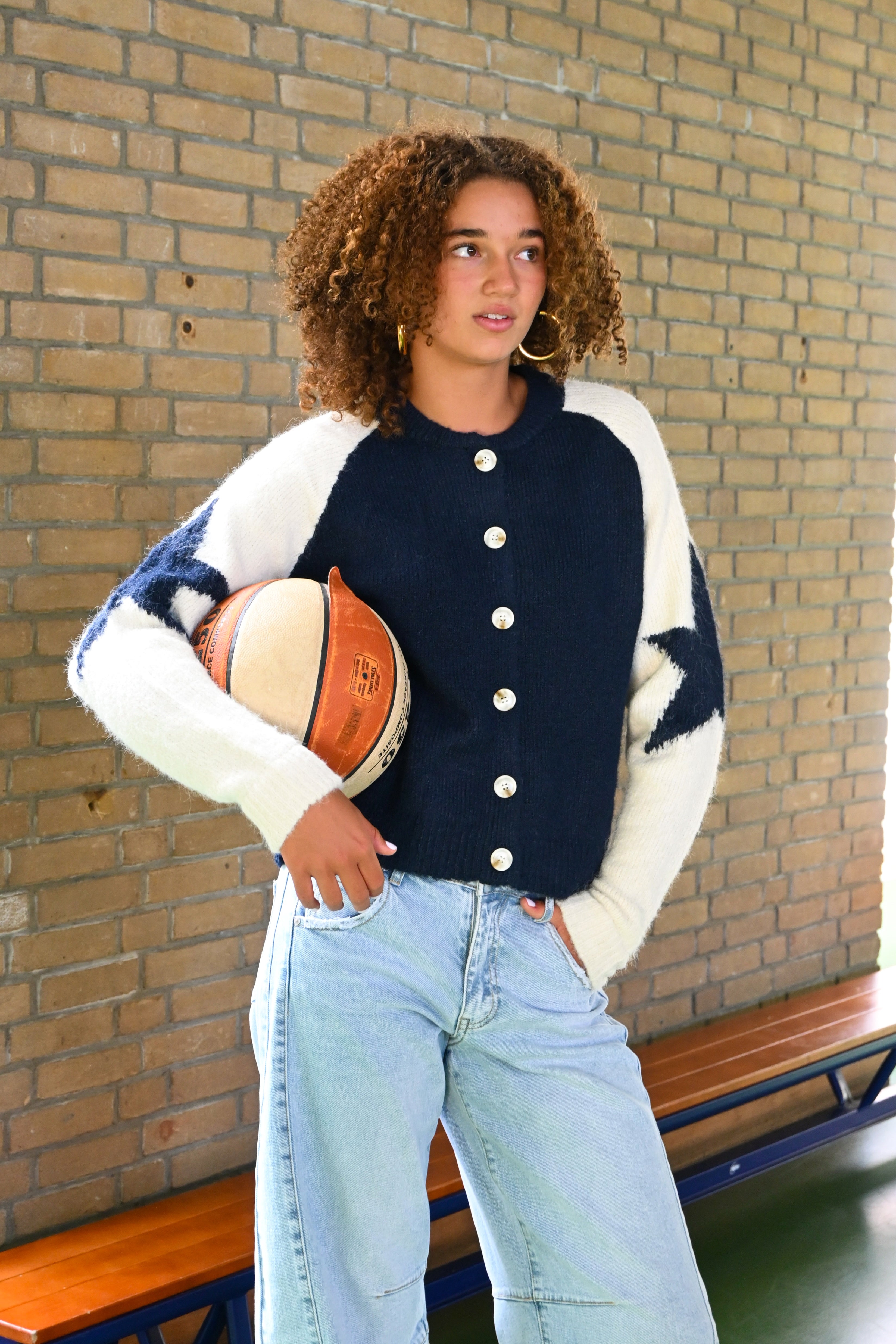 Hannah starry cardigan - navy